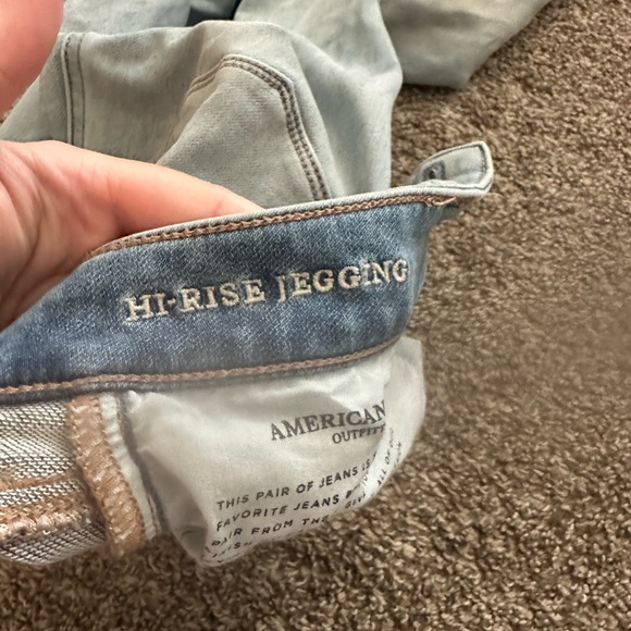 Light wash AE High Rise Jegging - Picture 3 of 3